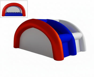 Арочная надувная сцена “Триколор” - герметичная без поддува