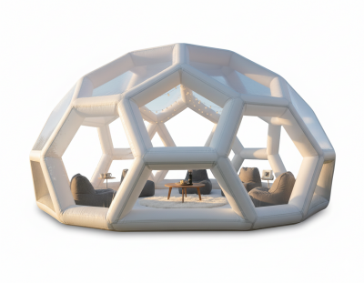 Надувная палатка, павильон с прозрачными сотами для выставок и мероприятий "ПАНОРАМА"